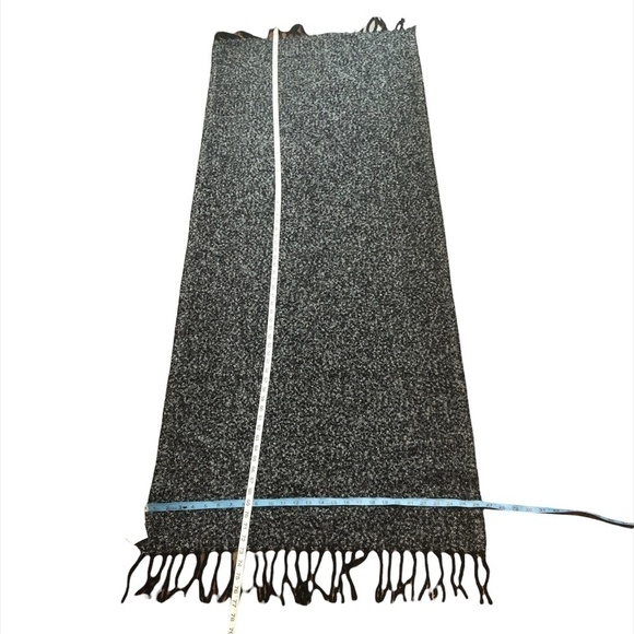 EMANUEL GERALDO Oversized Scarf Unisex O/S Black White Scarves Speckled - Picture 3 of 7